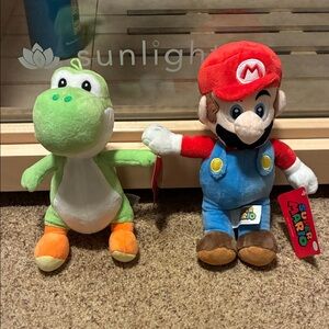 Nintendo Plush Duo - Green Yoshi & Red Mario